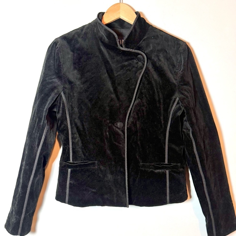 GAP Women's Velveteen Blazer, Size 10 - Picture 2 of 11